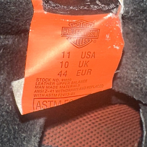 Harley-Davidson Black Boots with Eagle Emblem